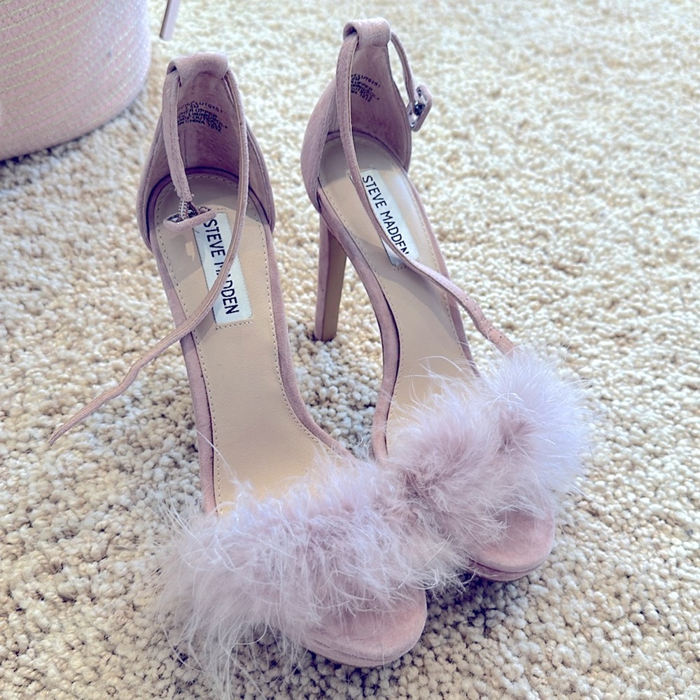 Strappy high heels
